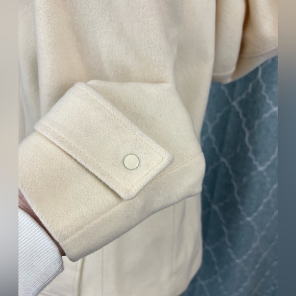 Kenneth Cole Reaction Cream Wool Blend Coat - Size 8 - Picture 5 of 12